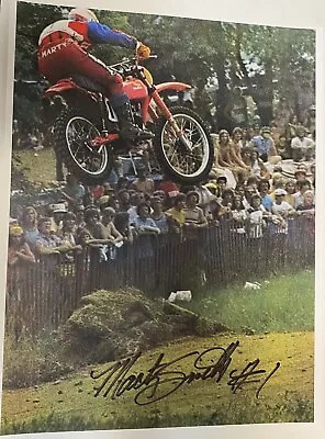 Marty Smith Motocross Signed Photo 8 1/2”X 11” • $50