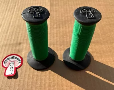 ODI MUSHROOM II BMX GRIPS GREEN & BLACK Oakley F1 B1 • $50