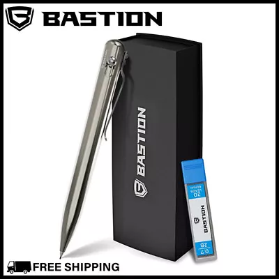 BASTION MECHANICAL PENCIL 0.7MM Titanium Body Bolt Action Drafting Drawing NEW • $61.99