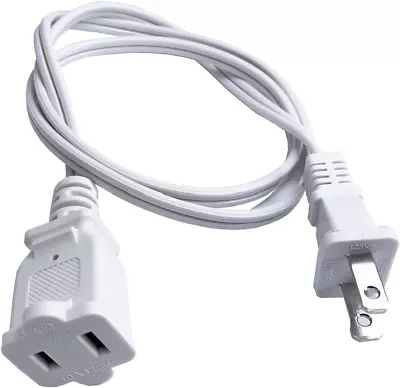 3 Foot Extension Cord 2 Prong Short Power Extension Cord 18AWG Male Female For • $12.72