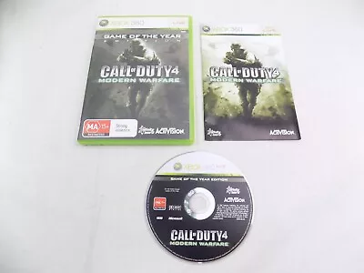 Mint Disc Xbox 360 Call Of Duty 4 Modern Warfare Game Of The Year Edition - I... • $11.90