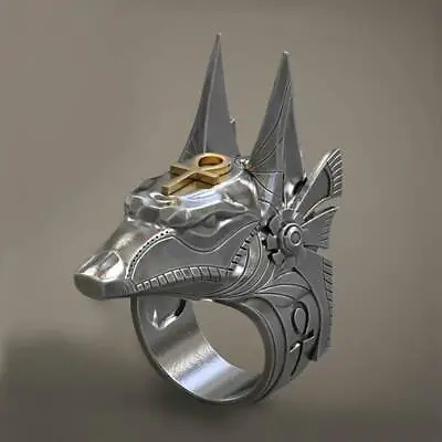 Men's Viking Wolf Head Ring Silver Plated Gothic Biker Punk Band Rings Jewelry • $1.97