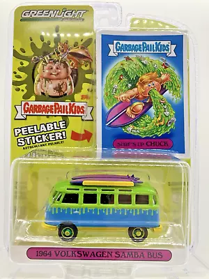 GreenLight 1:64 1964 Volkswagen Samba Bus Chase Car Rare HTF Greenie • $19.46