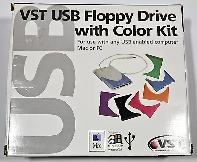 VST Technologies USB Floppy Drive With Color Kit For Mac And Windows - 1999 • $30