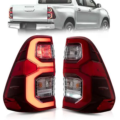 VLAND Red LED Tail Lights Rear Lamp For Toyota Hilux 2015-2016 2019 2020 SR5 • $165.99