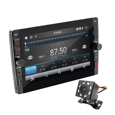 Double Din Car Radio Stereo WIFI GPS Navigation 9in 1+32G W/8LED Rear Camera Kit • $120.50