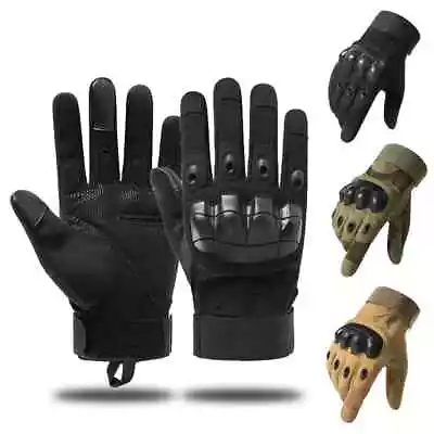 Tactical Military Full Finger Gloves Touch Screen Combat Duty Impact Protection • $14.98