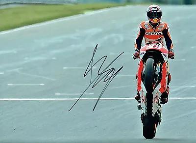 Marc MARQUEZ SIGNED RARE 16x12 Autograph Photo AFTAL COA MOTOGP World CHAMPION • $246.62