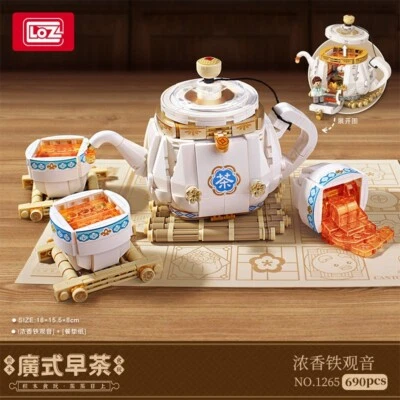 $24.99 • Buy LOZ Yum Cha Dim Sum Tea Pot (1265)  Mini  Building Block Gift  690PCS