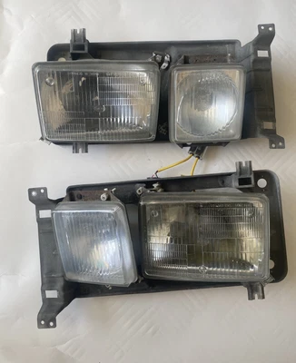 $25 • Buy 86-91 VW Volkswagen Vanagon T3 Bus HELLA Square Headlights Head Lights Set USA