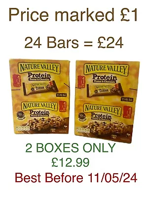 NATURE VALLEY Protein Bars Peanut & Chocolate Please Read Description • £12.99
