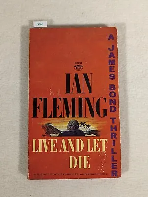 LIVE AND LET DIE BY IAN FLEMING PAPERBACK SIGNET 1963 11th PRINT JAMES BOND 007 • $19.95