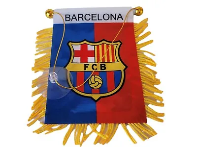 Barcelona Mini Banner Flag Great For Car & Home Window Mirror Hanging 2 Side • $12.98