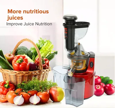 Ultra Slow Juicer BPA Free Extractor Machine Slow Cold Press Masticating Squeeze • $94.95