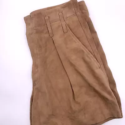 Ralph Lauren Black Label Shorts RL Goat Suede Women's SZ 4 Brown Shorts • $59.99