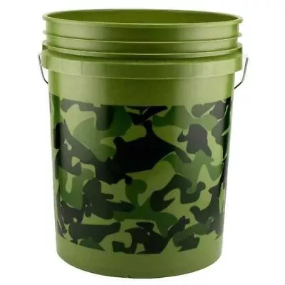 5 Gallon Camo Pail Camouflage 5 Gallon Bucket For Mixing Paint And Gardening • $9.89