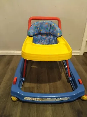 Vintage Graco Tot Wheels Baby Walker Color Block Colors • $99.99