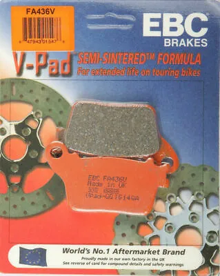 EBC FA436V V-Pads Semi Sintered Motorcycle Brake Pads Suzuki GSX R600 R750 R1000 • $29.95