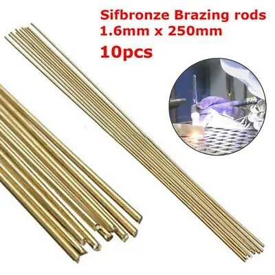 £5.80 • Buy 10pcs Brass Brazing Solution Welding Flux Cored Rods,Low-Temperature Wire-Rod~