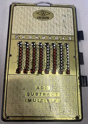 Vintage Mid Century Mechanical Sliding Calculator West Germany • $50