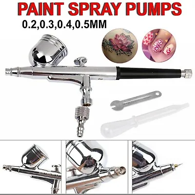 Airbrush Dual Action Spray Gun Kit Air Brush Beauty Paint Art Cake Tattoo Spray • $29.99