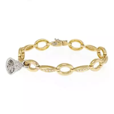 Aaron Basha Bracelet  1.25ct Diamond 18k Gold Bell Fancy Charm • $3899