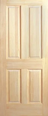 Prehung 4 Panel Raised Clear Pine Stain Grade Solid Core Interior Wood Doors 6'8 • $386