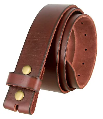 BS040 100% Full Grain Genuine Cowhide One Piece Leather Belt Strap 1-1/2  Wide • $24.95