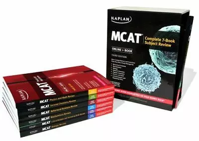 MCAT Complete 7-Book Subject Review: Online + Book [Kaplan Test Prep] • $28.91