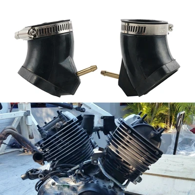$15.31 • Buy 2PCS Intake Carburetor Boot Interface Glue Joint Connector For Yamaha V Star 650