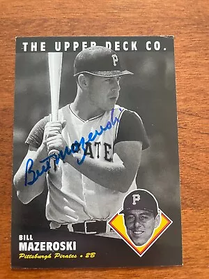 1994 Upper Deck All Time Heroes Auto Autograph Signed Bill Mazeroski • $12