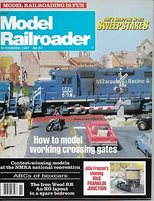 MODEL RAILROADER NOVEMBER 1987 Magazine - BACK ISSUE • $5.46