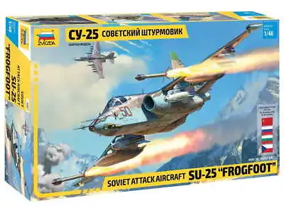 ZVEZDA 4807 1:48 1:48 Su-25 Frogfoot Soviet Attack Aircraft Plastic Model Kit • $71.48