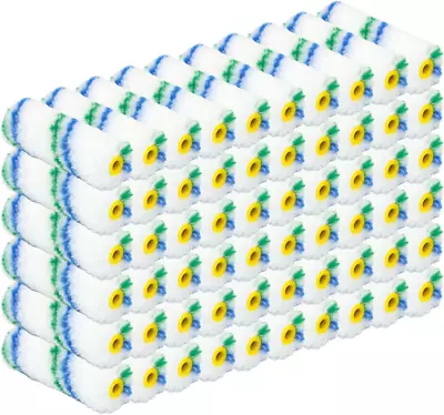 60 Piece Mini Rollers Covers Paint Tools 4 Inch 1/2  Nap 4  Roller • $46.18