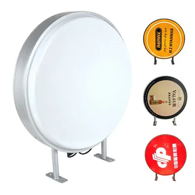 £89.95 • Buy Light Box 60cm Circular Round LED Projecting Double Sided Blank Illuminated Sign