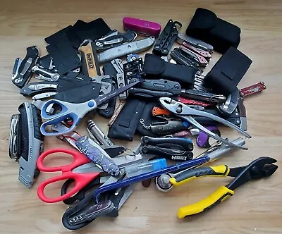 TSA LOT Of Knives Multi Tools & More! 15+ LBS Variety Mix! FREE SHIPPING! • $84.99