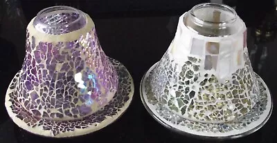 2 Genuine Yankee Candle Sparkly Mirror Tea Light Holder Burners. UK ONLY • £11