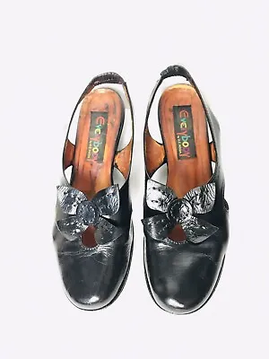 $55 • Buy Vtg Anthropologie Leather Sandals Slingback Everybody By BZ Moda US7 EU37 UNIK