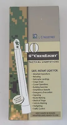 Lot 10 Cyalume Military Light Sticks Green Blue Red 6  Prepper Survival • $22.99