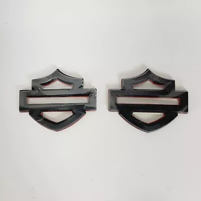 Harley Davidson CVO 08-23 Black Bar & Shield OEM Tank Emblems Badge Set • $199.95