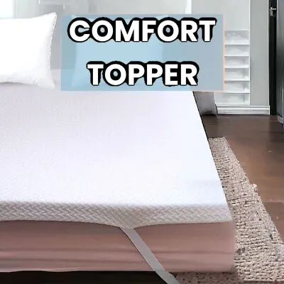 Memory Foam Mattress Topper ALL UK SIZES ORTHOPEDIC - Optional Strap Cover • £34.99