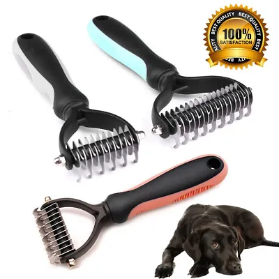 £4.98 • Buy Professional Pet Dog Cat Comb Brush Dematting Undercoat Grooming Comb Rake Tools
