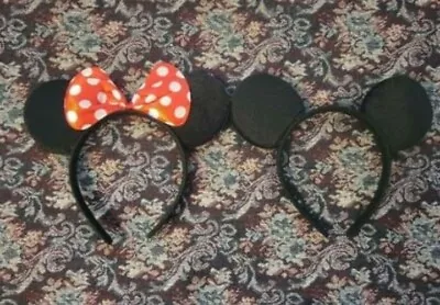 New Mickey & Minnie Mouse Ears Halloween Costume Dress Up Play Pretend Head... • $4.50