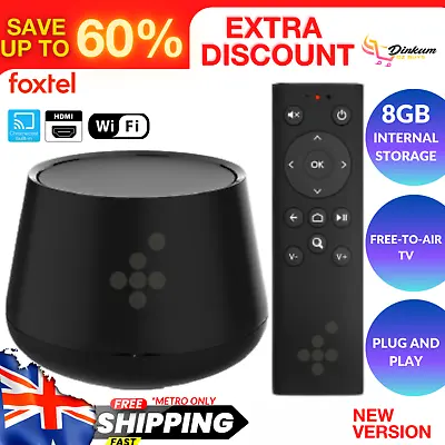 $37.09 • Buy FOXTEL NOW BOX Built-in Chromecast Free-To-Air TV Tuner Android Apps USB HDMI Bk