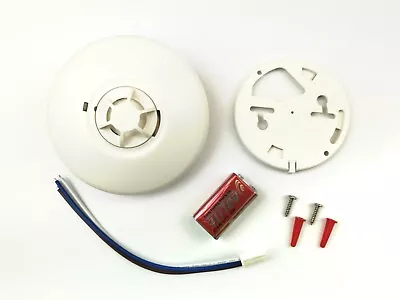 Interconnected Heat Alarm Detector Kits With 9V Battery Included • £16.49