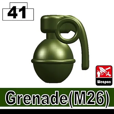 Tank Green Frag Grenade Compatible With Toy Brick Minifigures SWAT ARMY • $1.67