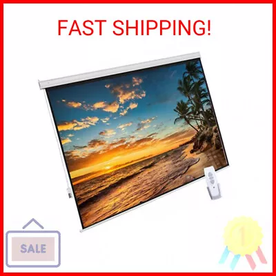 Auto Motorized Projector Screen With Remote Control 120 Inch 4:3 Aspect Ratio • $182.99