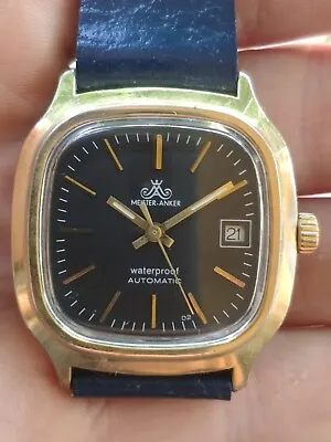 Vintage Men's German Meister Anker Automatic Watch FE 4611 • $75