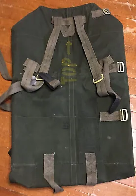 Vintage US Military Parachute Backpack Weapons And/or Equipment Multi Use Pack  • $50