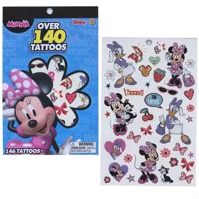 Disney Junior Minnie Mouse Bowtique Tattoo Book With Over 140 Tattoos - 2-Pieces • $8.59